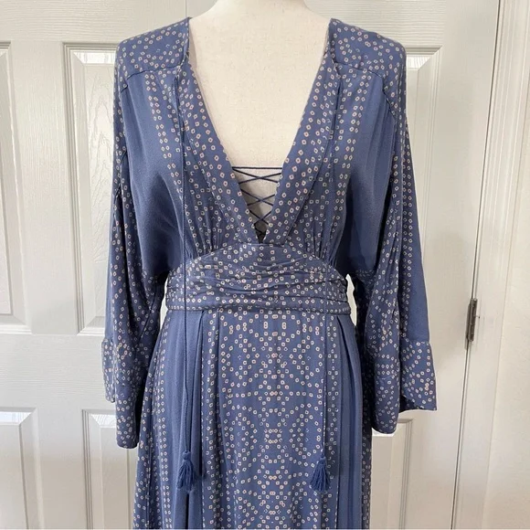 Free People Modern Kimono Boho Dress Size 8 - Picture 2 of 12